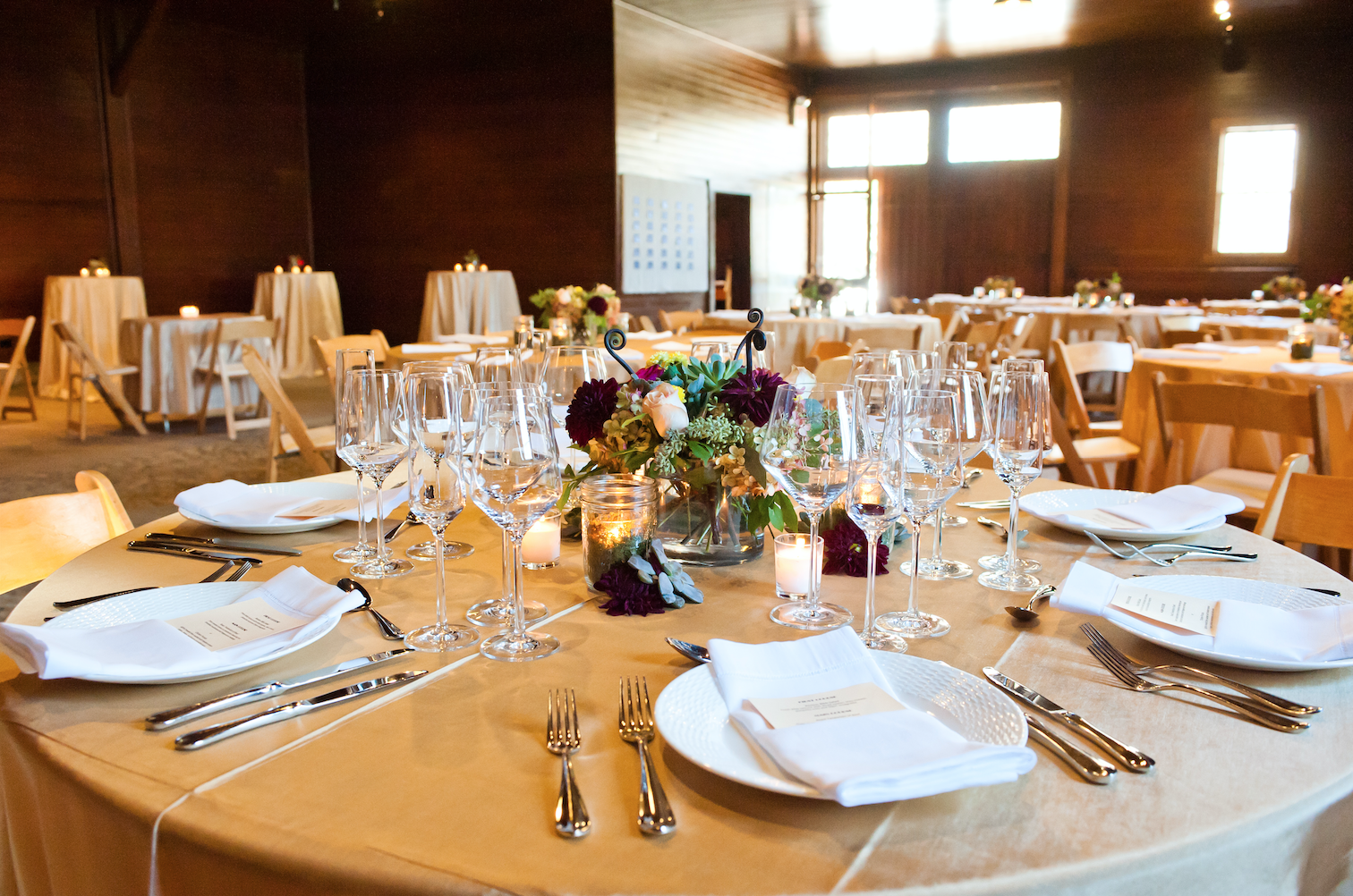 Reception Table Set Up