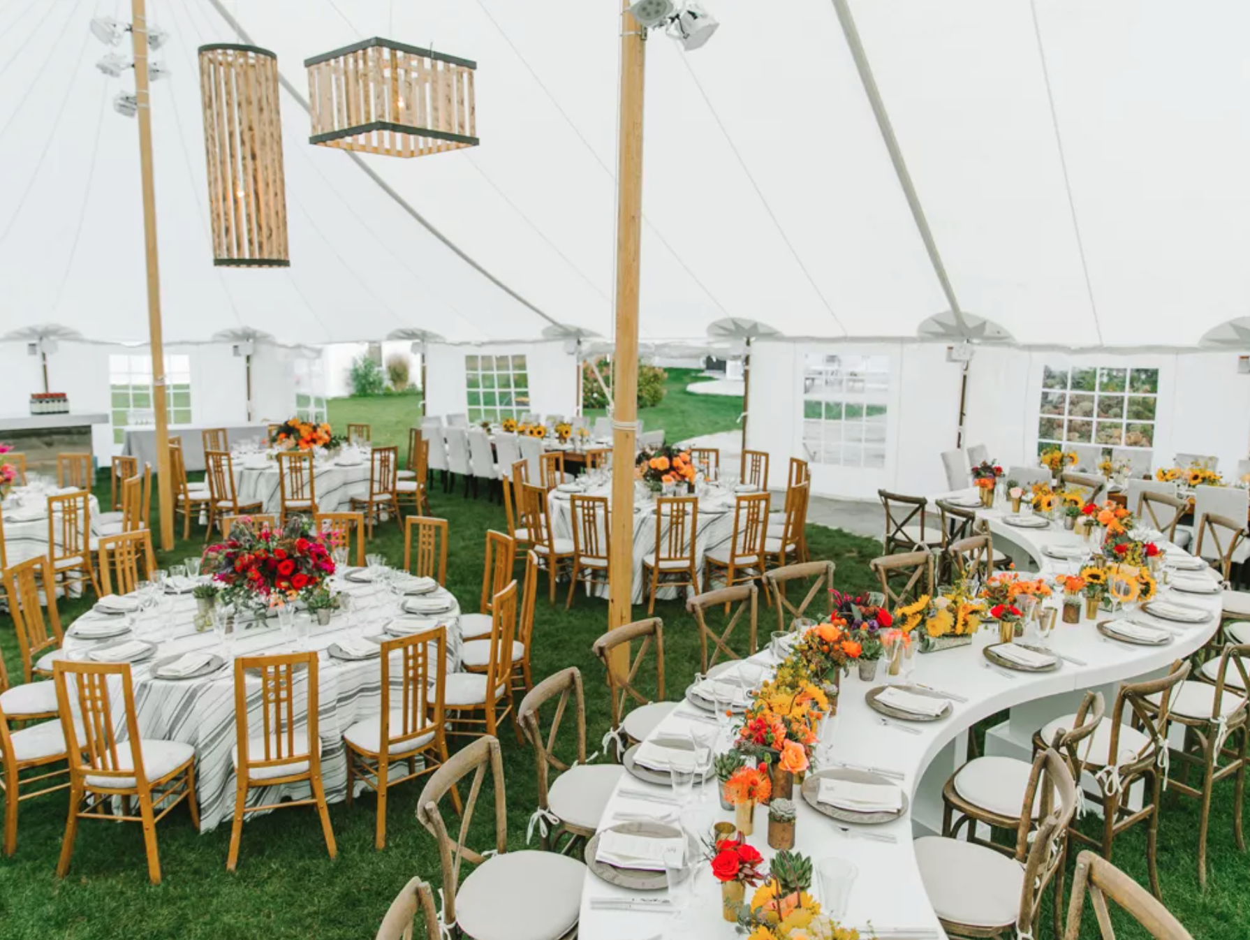 Table Layout of a Wedding Reception