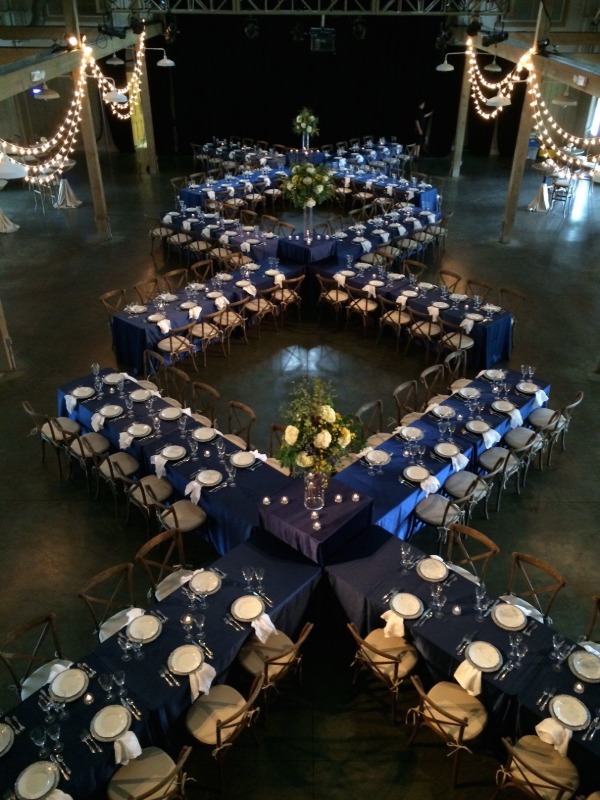 Table Layout of a Wedding Reception